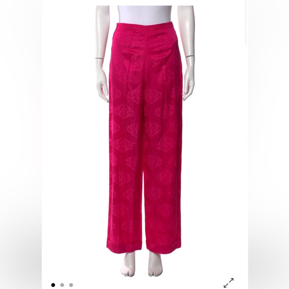 Sandro Pink Wide-Leg Pants